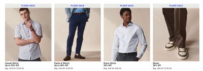 Moores Canada: Flash Sale up to 50% off Sitewide + Clearance up to 70% off