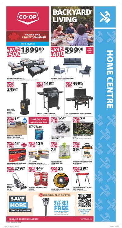 Co-op (West) Home Centre Flyer July 9 to 15