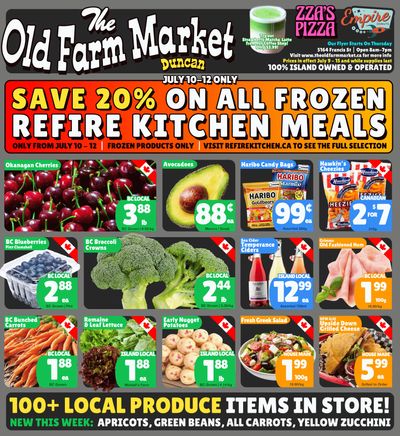 The Old Farm Market (Duncan) Flyer July 9 to 15