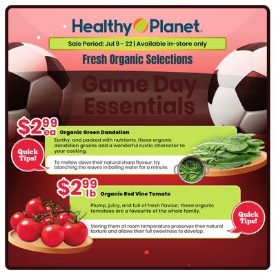 Healthy Planet Flyer July 9 to 22