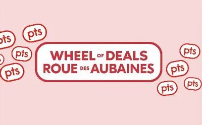 Shoppers Drug Mart: Wheel of Deals - Earn up to 75,000 PCO Points (July 10 -12)