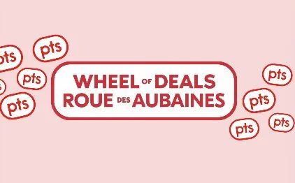 Shoppers Drug Mart: Wheel of Deals - Earn up to 75,000 PCO Points (July 10 -12)