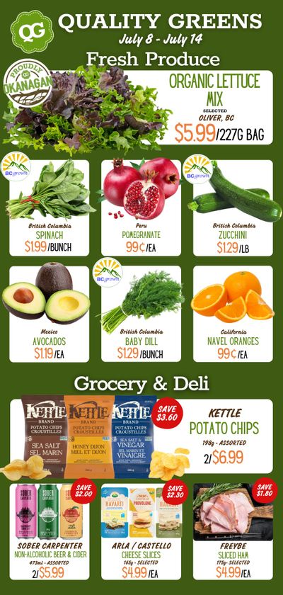 Quality Greens Flyer July 8 to 14