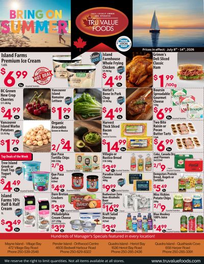 Tru Value Foods Flyer July 8 to 14