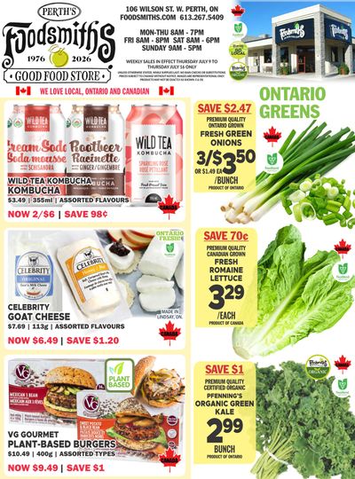 Foodsmiths Flyer July 9 to 16