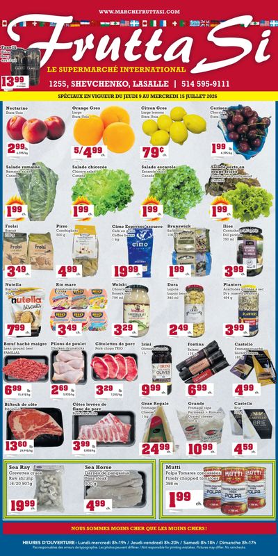 Frutta Si Flyer July 9 to 15
