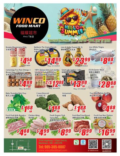 WinCo Food Mart (HWY 7) Flyer July 9 to 15