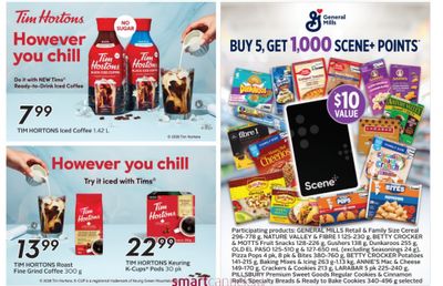 Sobeys Ontario: Buy 5 Participating General Mills Products and Get 1,000 Scene+ Points ($10) July 9th – 15th
