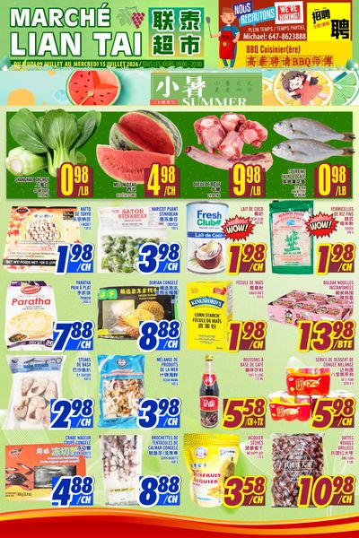 Marche Lian Tai Flyer July 9 to 15