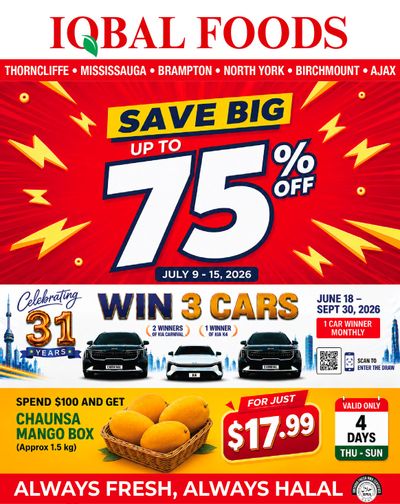 Iqbal Foods Flyer July 9 to 15
