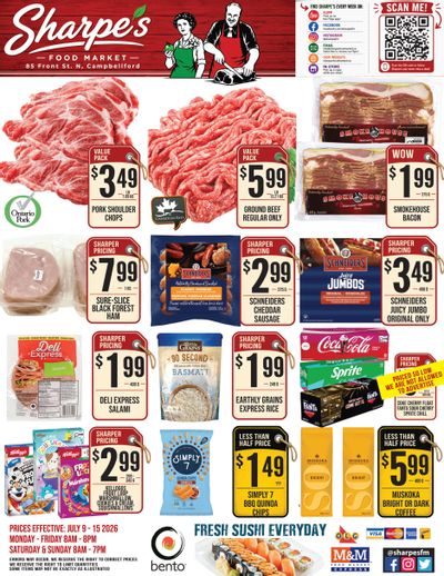 Sharpe's Food Market Flyer July 9 to 15
