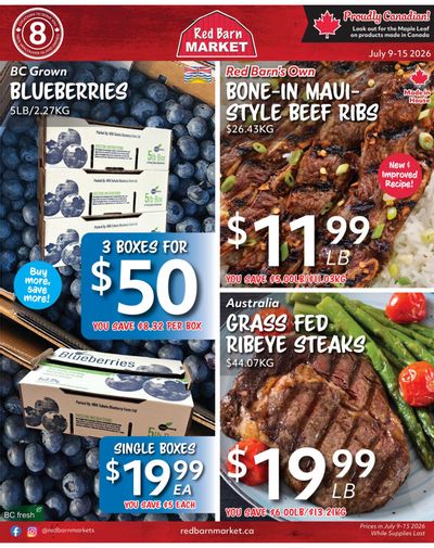 Red Barn Market Flyer July 9 to 15