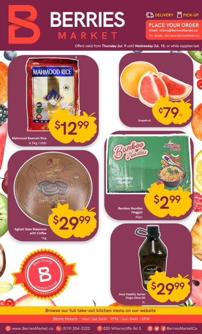 Berries Market Flyer July 9 to 15
