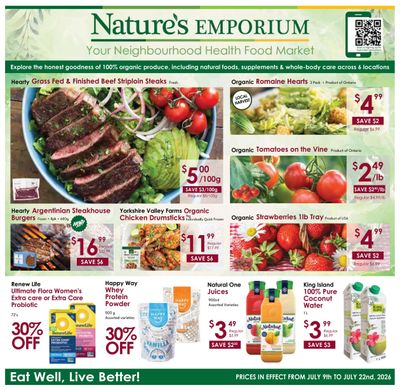 Nature's Emporium Bi-Weekly Flyer July 9 to 22