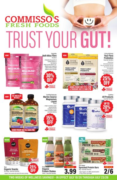 Commisso's Fresh Foods Wellness Flyer July 10 to 23