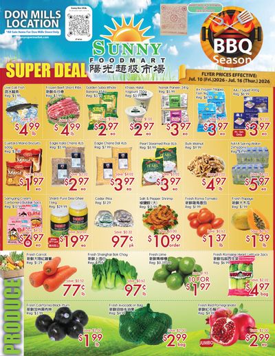 Sunny Foodmart (Don Mills) Flyer July 10 to 16