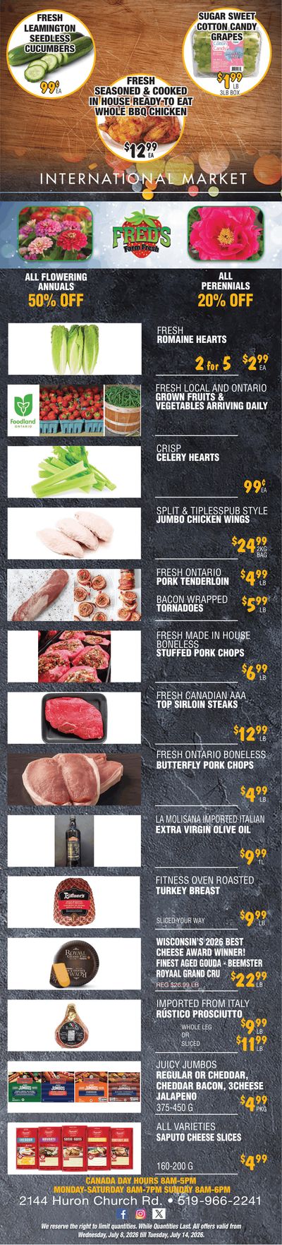 Fred's Farm Fresh Flyer July 8 to 14