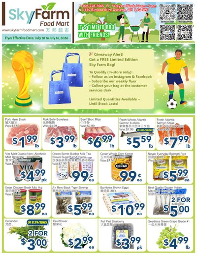 SkyFarm Food Mart Flyer July 10 to 16