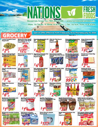 Nations Fresh Foods (Brampton) Flyer July 10 to 16