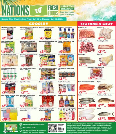 Nations Fresh Foods (Hamilton) Flyer July 10 to 16