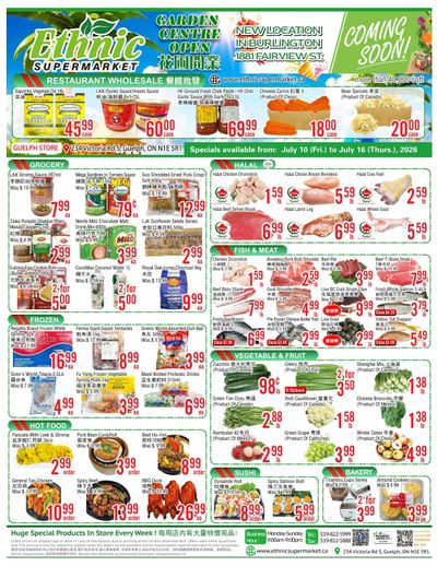 Ethnic Supermarket (Guelph) Flyer July 10 to 16
