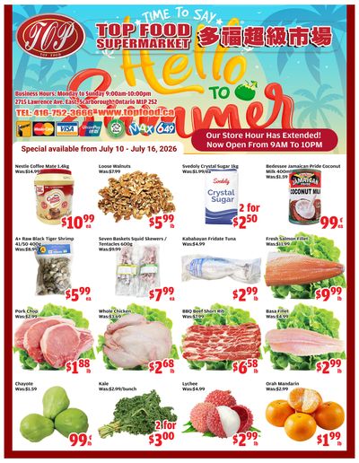 Top Food Supermarket Flyer July 10 to 16