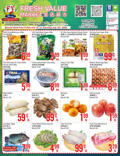 Fresh Value (Scarborough) Flyer July 10 to 16