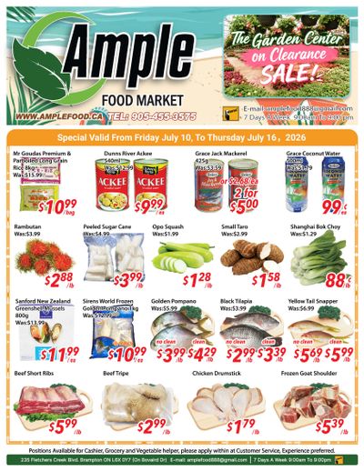 Ample Food Market (Brampton) Flyer July 10 to 16