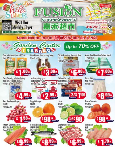 Fusion Supermarket (Scarborough) Flyer July 10 to 16