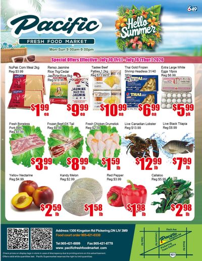 Pacific Fresh Food Market (Pickering) Flyer July 10 to 16
