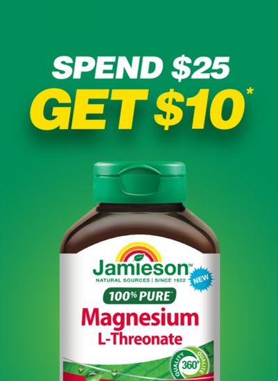 Jamieson Canada: Spend $25 on Jamieson Products and Get a $10 Rebate