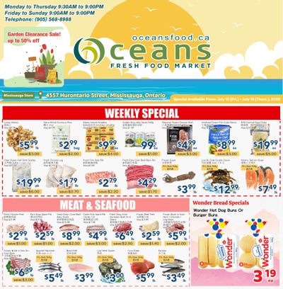 Oceans Fresh Food Market (Mississauga) Flyer July 10 to 16
