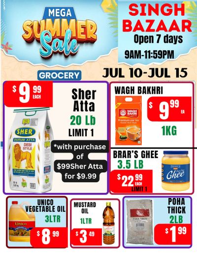 Singh Bazaar Flyer July 10 to 15