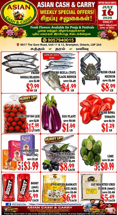 Asian Cash & Carry Flyer July 10 to 16