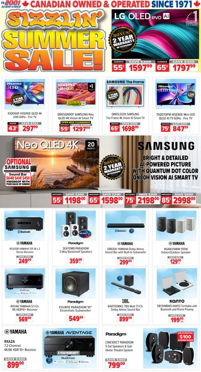 2001 Audio Video Flyer July 10 to 16