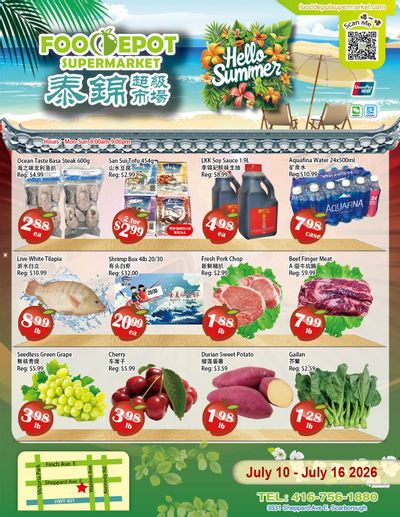 Food Depot Supermarket Flyer July 10 to 16