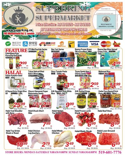 Superking Supermarket (London) Flyer July 10 to 16