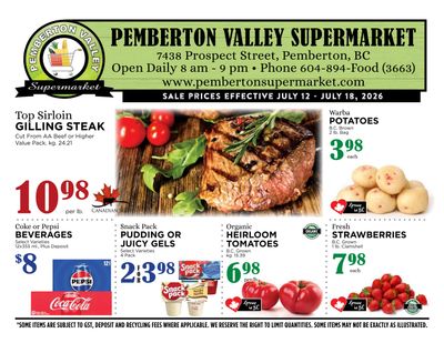 Pemberton Valley Supermarket Flyer July 12 to 18