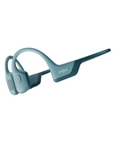 Shokz OpenRun Pro Bone Conduction Open-Ear Bluetooth Sport Headphones, Blue