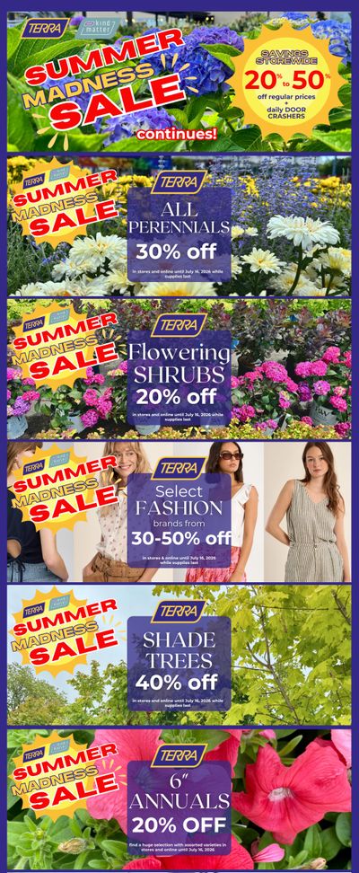 Terra Greenhouses Flyer July 10 to 16