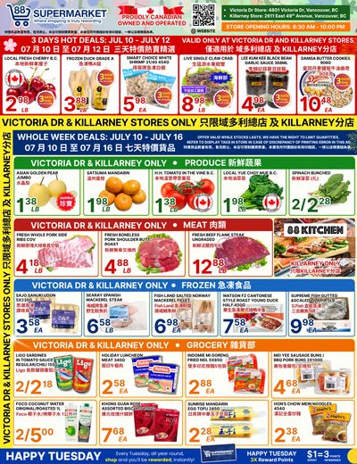 88 Supermarket Flyer July 10 to 16