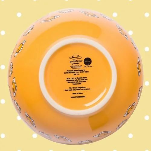 Amazon.ca: Silver Buffalo Hello Kitty Gudetama Ceramic Ramen Bowl w/ Chopsticks - $51.99 | Buy 3 Save 5%