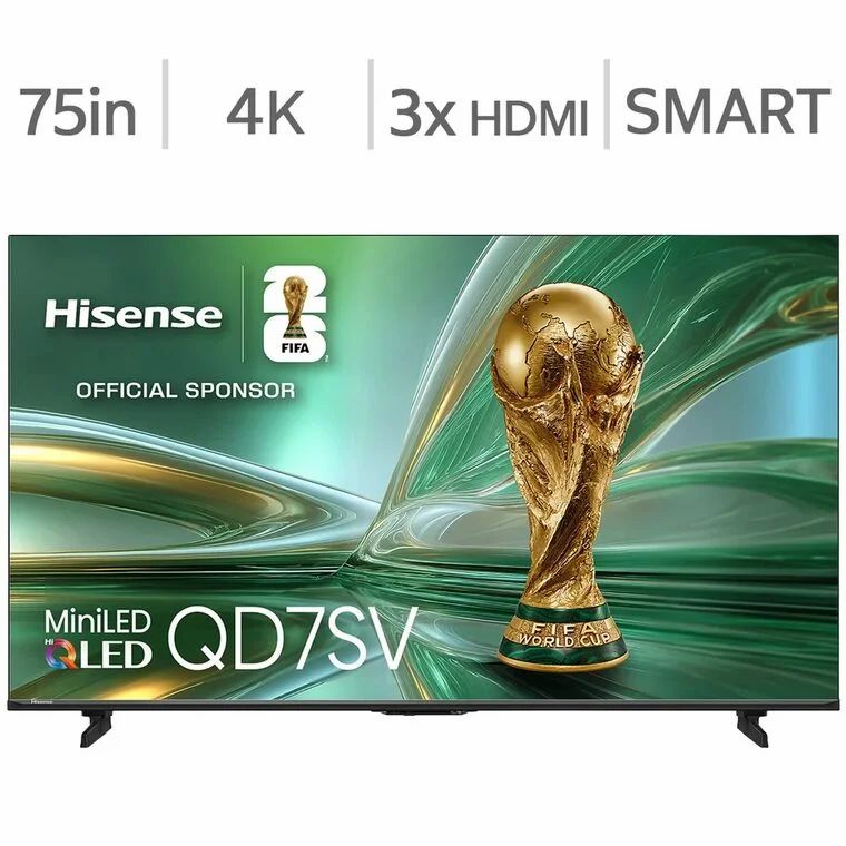 Costco: Hisense 75" Class - QD7SV Series - 4K QLED Mini LED TV