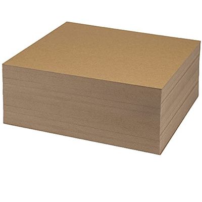 Samsill Chipboard Sheets 8.5 x 11 Inches, 100 Pack, Acid Free, 0.057” Heavy Weight, Brown, Create Three-Dimensional Embellishments for Cards, Mixed Media, Crafts, Fabric Organizer