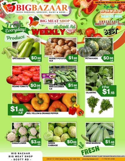 Big Bazaar Canada Flyer July 10 to 15