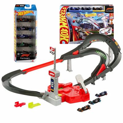 Walmart: Hot Wheels Bundle - Formula 1 Sprint Race Circuit Track Set + Set of 5 cars (8 total)