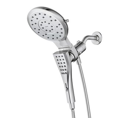 Moen 220C3 Verso Eight-Function 7" Diameter Spray Head Standard with Handshower, Chrome