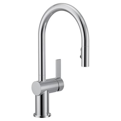 Moen 7622 CIA Pulldown Kitchen Faucet with Power Boost with Optional Matte Black Accents, Chrome
