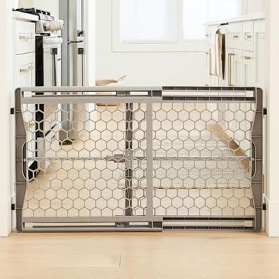 Regalo Easy Fit Plastic Adjustable Extra Wide Baby Gate, Award Winning Brand, 23 Inches Tall, Fits Openings Between 28 to 42 Inches, Pressure Mounted