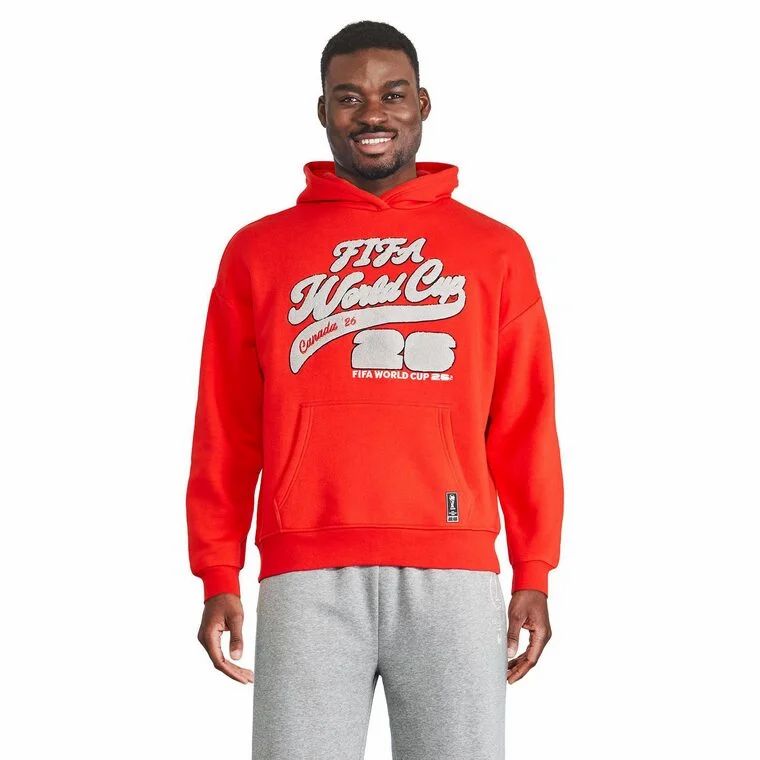 Walmart: FIFA Men's World Cup Hoodie Canada Red & Grey